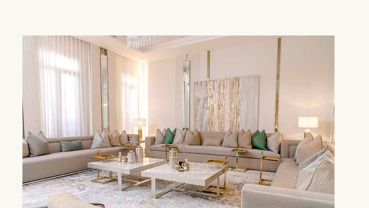 Luxury reception with gold accents