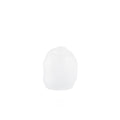 Irregular-Shaped White Glass Vase