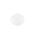 Elegant Irregular-Shaped white Glass Vase - Medium