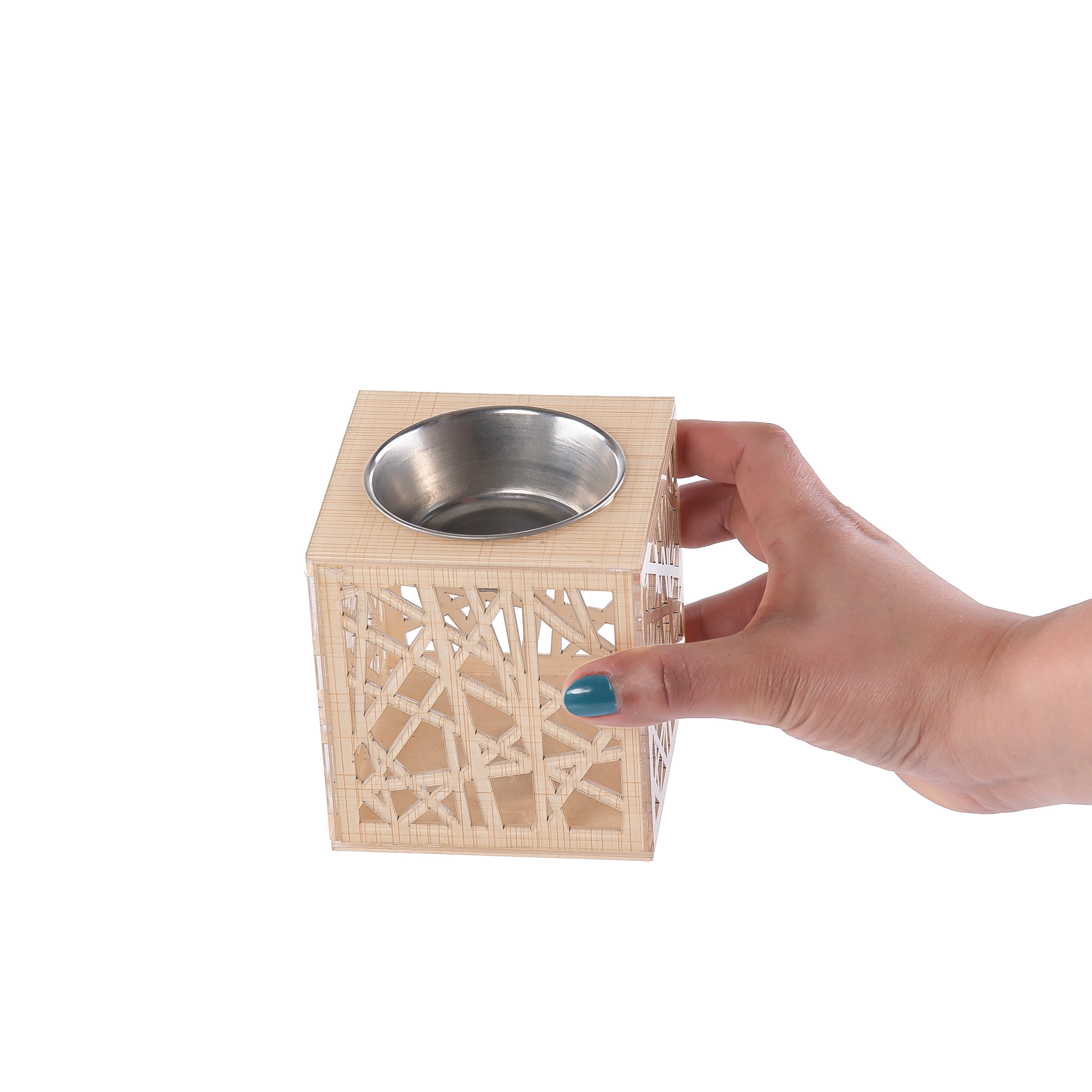 Incense Burner With a Artistic Wooden Base