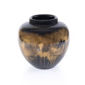 Black & Gold Gradient Ceramic Vase