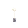Metal Card Holder With Marble Base