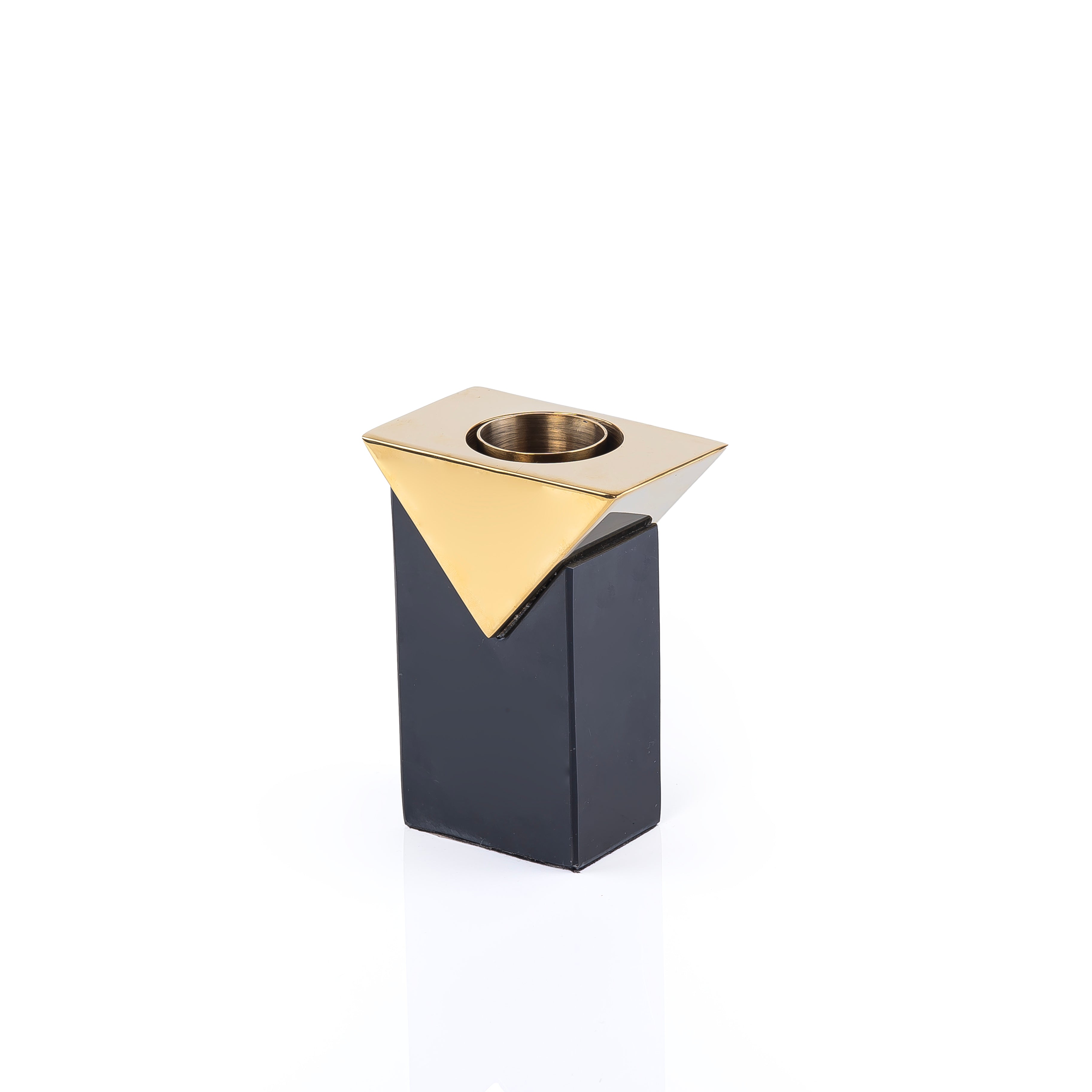 Marble and Metal Mabkhar -Black & Gold