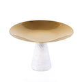 Gold Metal Stand with Marble Base