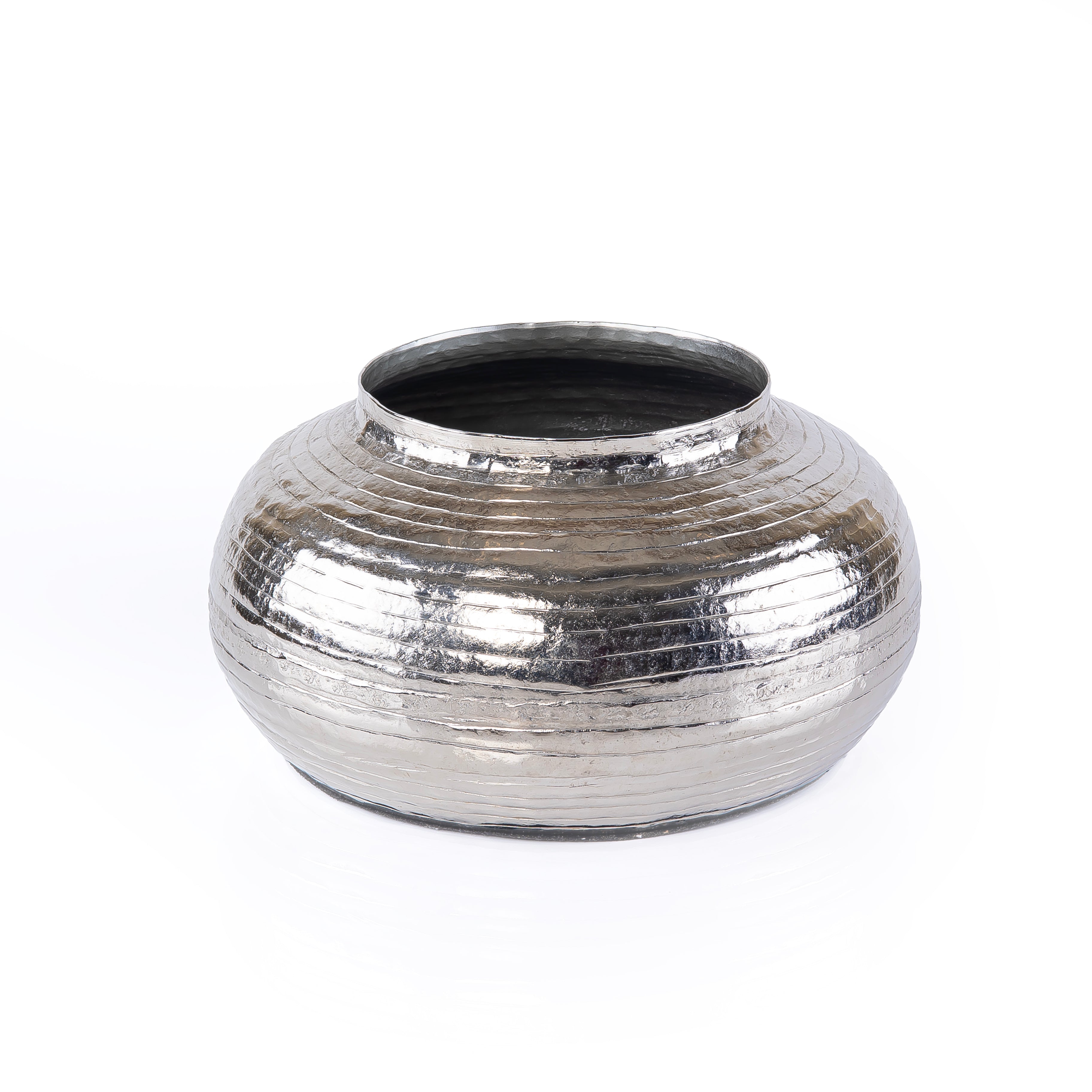Metal Planter - Silver