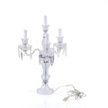 Crystal Candelabra Table Lamp