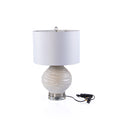 Textured Ceramic Base Table Lamp