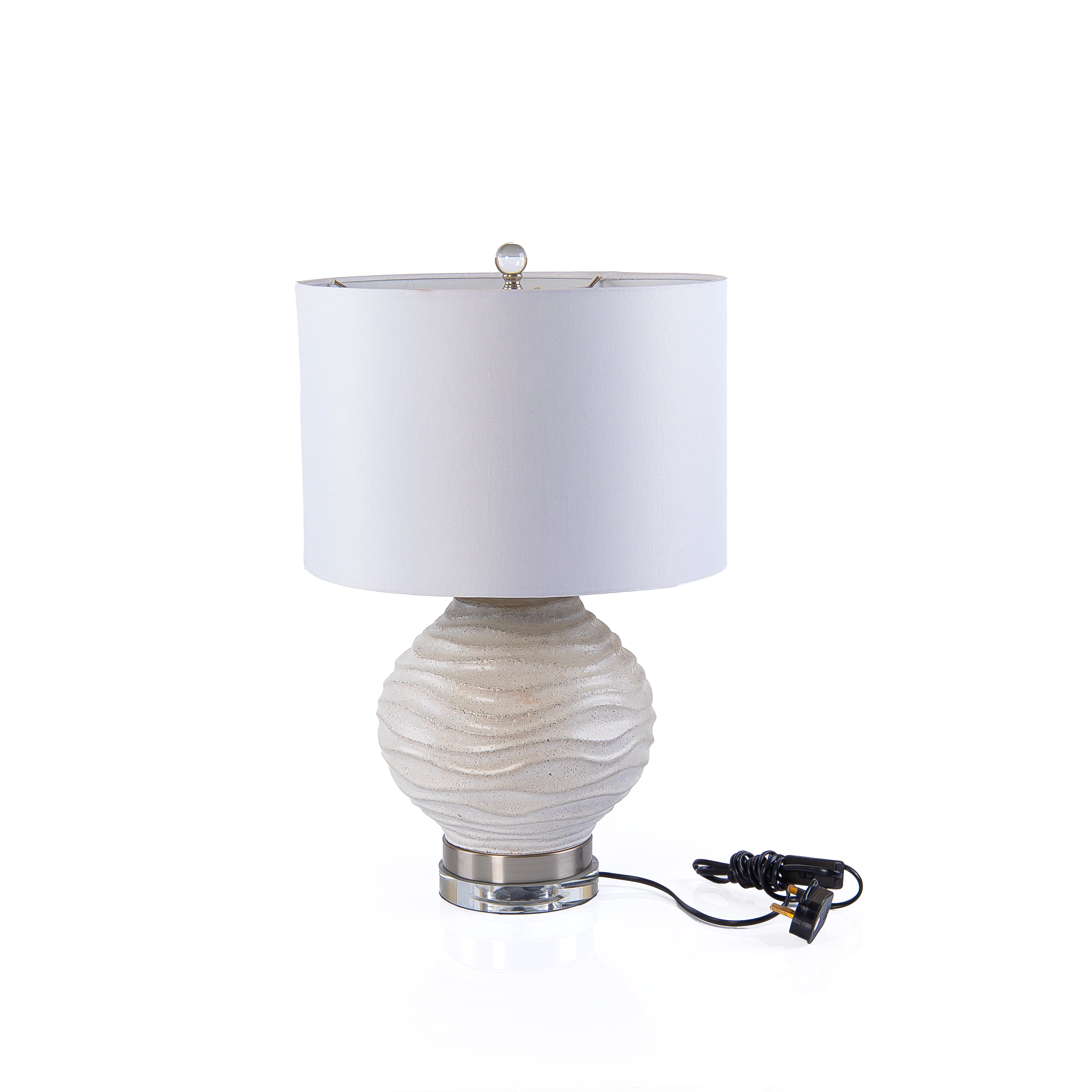 Textured Ceramic Base Table Lamp