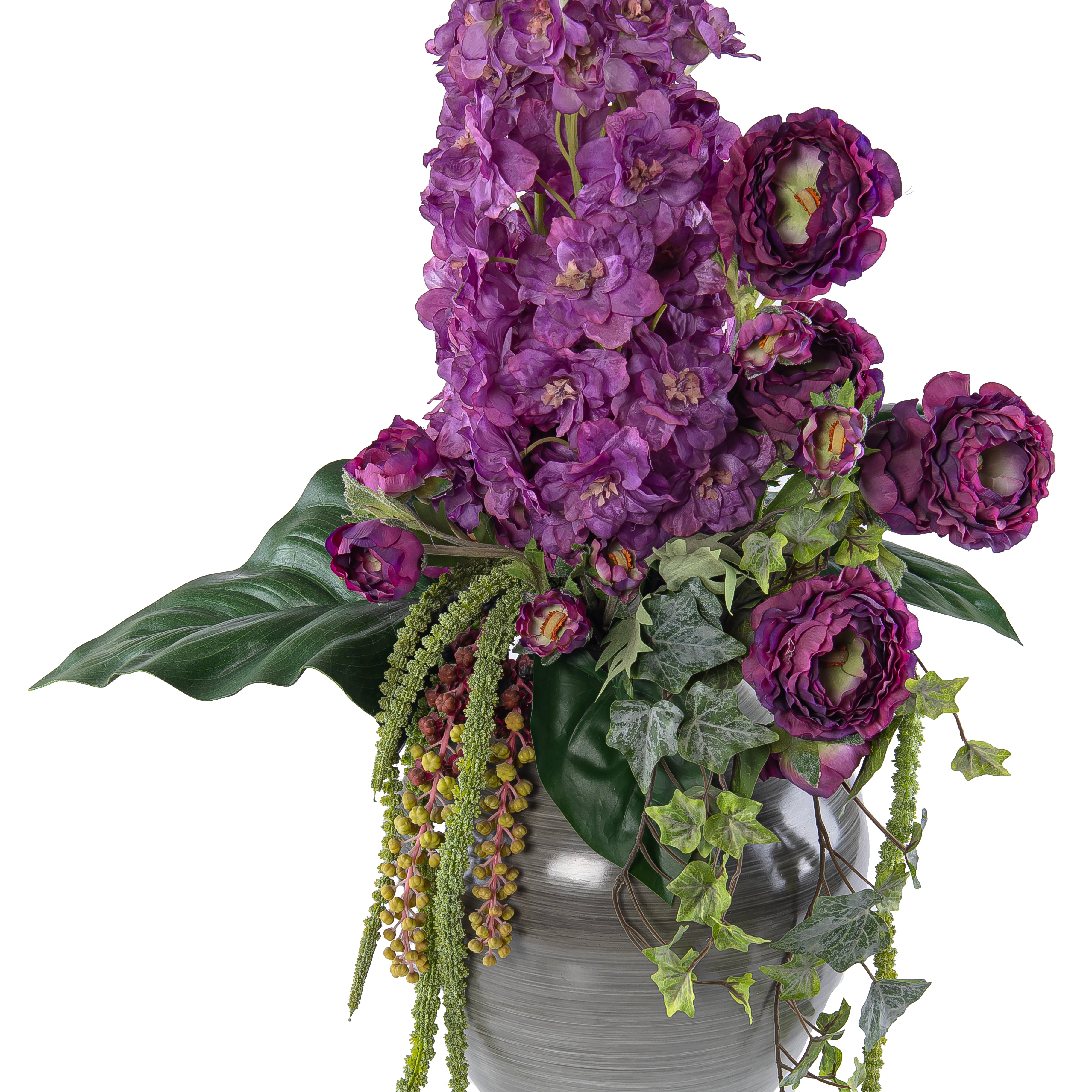 Decorative Artificial Plant Arrangement in Ceramic Pot