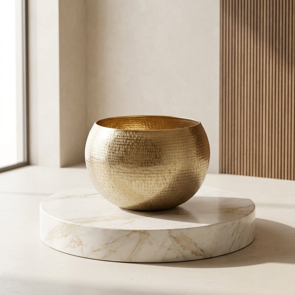 Metal Planter - Gold