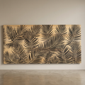 Framed Palm Leaf Wall Painting