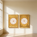 Wall Panel Ornate Gold Floral
