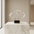 Oval Crystal Sculpture