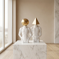 White & Gold Ceramic Decor