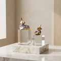 Golden Bird Decor on Crystal Base