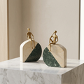 Contemporary Metal Decor With Marble Base