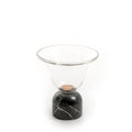 Glass Bowl with Marble Base