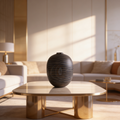 Polished Wood-Grain Decorative Vase