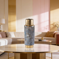 Marbled Blue & Gold Accent Vase