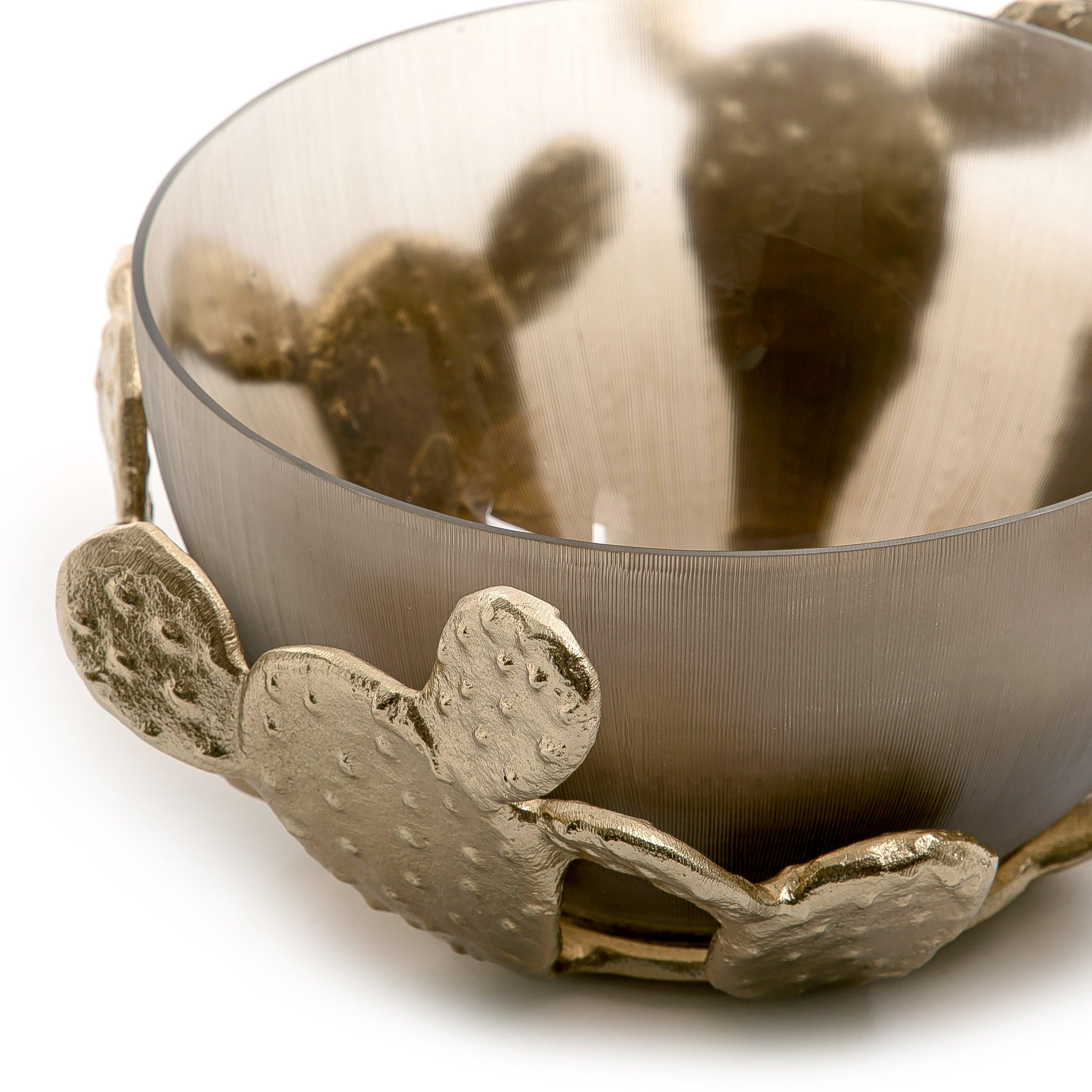 Metal and Glass Bowl - Large