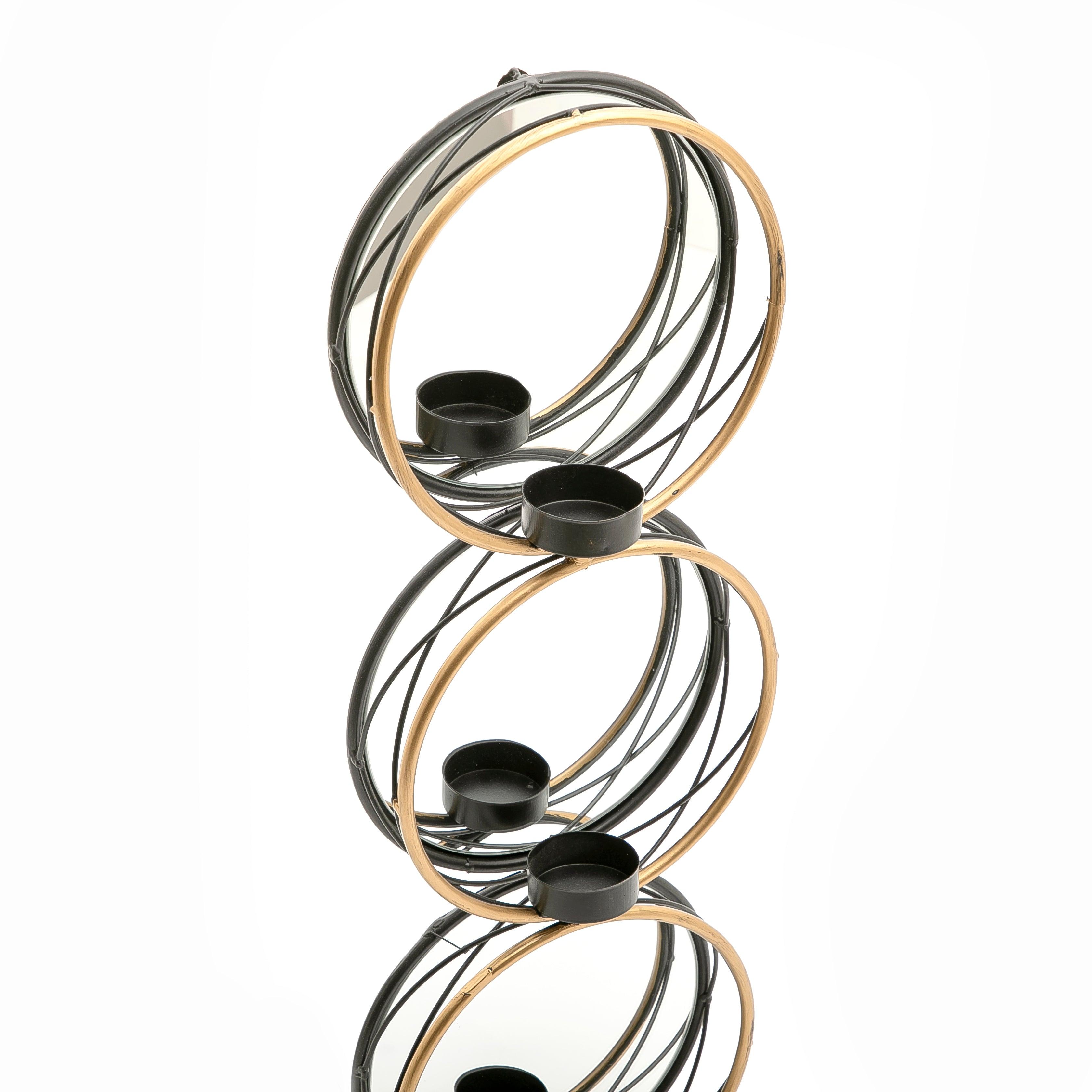 Modern Mirror Candle Holder